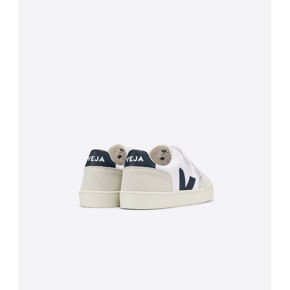 Veja V-12 CANVAS Kids' Shoes White | CA 806DFM